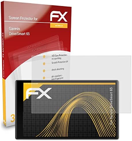 Protetor de tela AtFolix compatível com Garmin DriveSmart 65 Filme de proteção à tela, filme de protetor FX anti-reflexivo