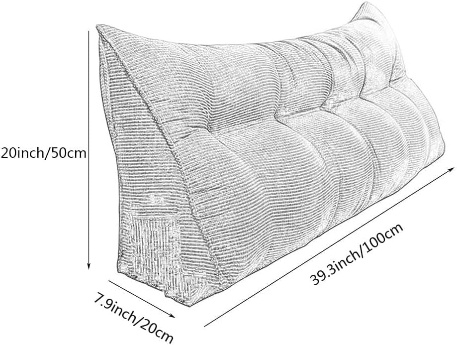 Almofada de cunha triangular sjfyrg, posicionamento removível suporta travesseiro lavável travesseiro