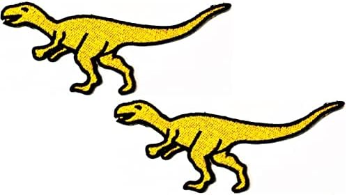 Kleenplus Yellow Dinosaur Patches adesivos Artes T-Rex Dinosaur Zoo Zoo Cartoon Patch Sign Symbol
