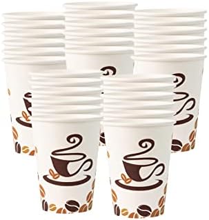 Bestyty 16 onças de papel de café - xícaras de café com impressão descartável de 30 pacotes - xícaras de