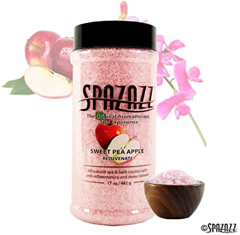 Spazazz SPZ-104 Recipiente de cristais originais, 17 onças de maçã Sweet Pea rejuvenesce