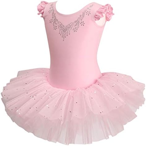 Lmyove Little Girls 'Leotards Ballet Dance Tutu Dress, Trajes de bailarina para crianças