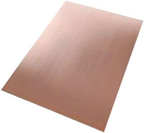 Placa de folha de metal de cobre pura YUSFZ Placa de folha de metal 1,2x 100 x 150 mm Placa de latão