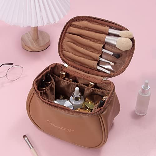 Luxmall Bolsa de maquiagem fofa de grande capacidade Travel Bag Organizer Bolsa de higiene pessoal para mulheres