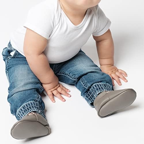 Birdrock Baby Fringless Mocassins - Sapatos de couro genuíno e meninas para recém -nascidos, bebês, bebês, crianças