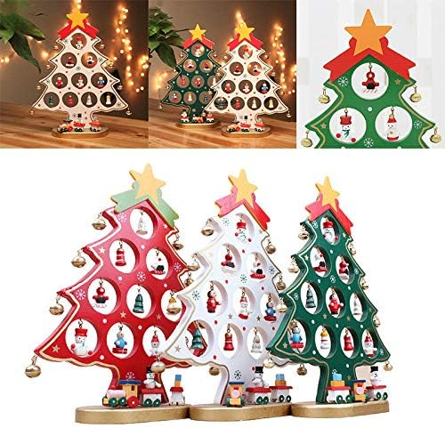 Guk Creative DIY Wooden Christmas Tree Window Shop Mall Desktop Display Adereções Decorações de ornamentos