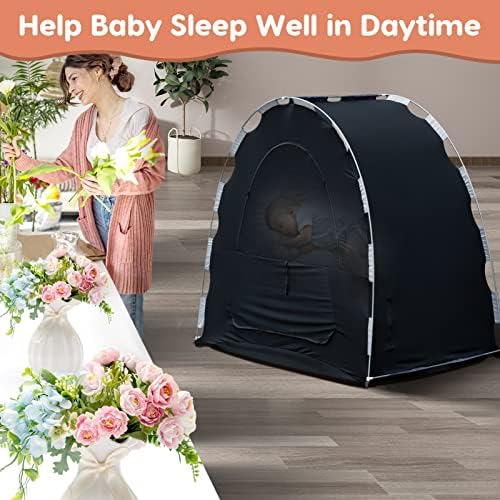 Ajulkrio Slumber Tent for Pack n Play, Baby Sleep Pack Pack e Tocam capa de Blackout, PORTABLE