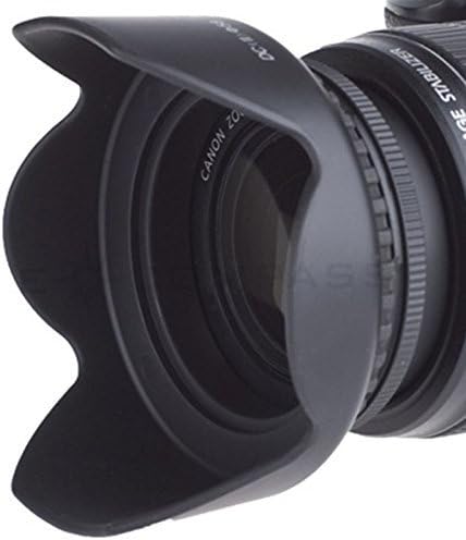 Capô da lente de flor de tulipa de 62 mm para Panasonic DMC-FZ1000 4K Point e Shoot Camera