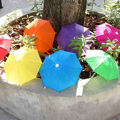 Nuobesty 5pcs mini guarda -chuva decoração de jardim pendurada ornamento adereços decorativos infantil infantil