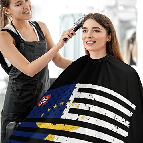 American Açores sinaliza barbeiro capa profissional corte de cabelo cabeleireiro de avental capa barbeiro