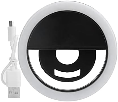 Iluminação do anel de selfie - iluminação fotográfica recarregável para telefones, laptops, tablets e