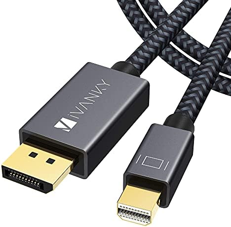 Mini Displayport Ivanky para Cabo HDMI 6,6ft+Mini DisplayPort para DisplayPort Cable, 6,6 pés, 4k a 60Hz