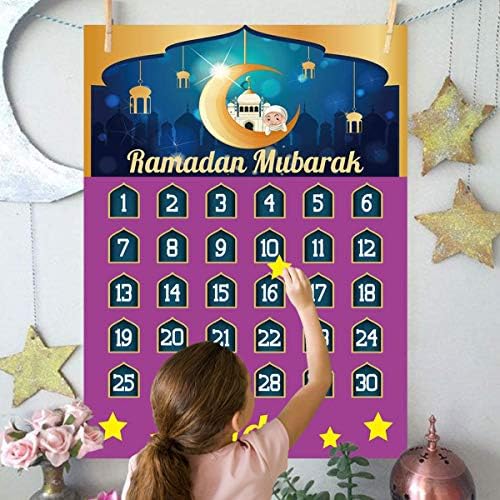 Decorações do Ramadã Calendário do calendário Eid Calendário 2022 Calendário Ramadã Atividades do calendário