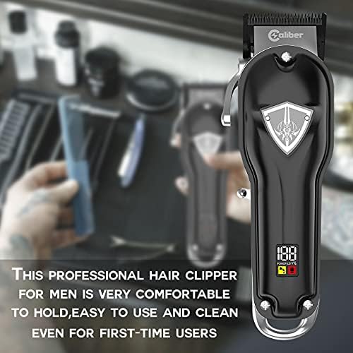 Caliber Pro .44 Magnum FMJ Clipper - Clippers de barbeiro profissional - Blades DLC dual - Long Battery