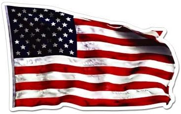 GT Graphics American Flag Woving - adesivo de vinil Decalque impermeável
