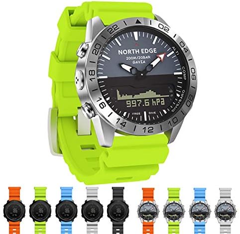 Eeom 24mm de relógio colorido de 24 mm para North Edge Watch Active Smart Watch Strap para assistir