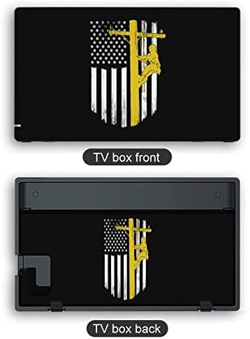 American Lineman Switch Game Stick Stick Bonzy Pattern Wrap Full Skin Protetive Film Sticker Compatível com Switch