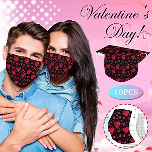 Jtckarpu 10pack máscara dos namorados para mulheres Dia dos namorados Mulheres Rainha de corações