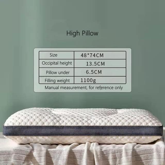 Dshgdjf travesseiro de malha adulto malha de algodão quadrado mole de altos e baixos travesseiros