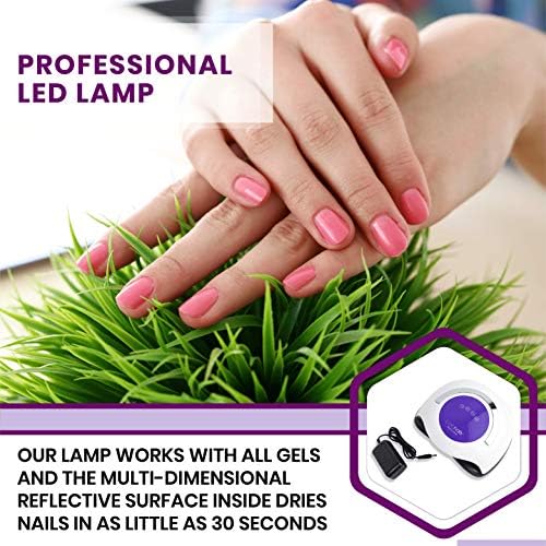 Bellanails Professional UV Light Lamp, predefinições de 4 vezes e desligamento automático, lâmpada