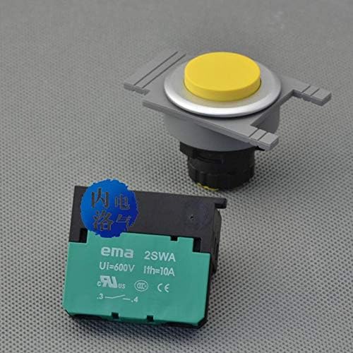 [SA] Importa EMA 30mm Illuminated Button Switch Iself-Resetting E3* vermelho azul amarelo e preto