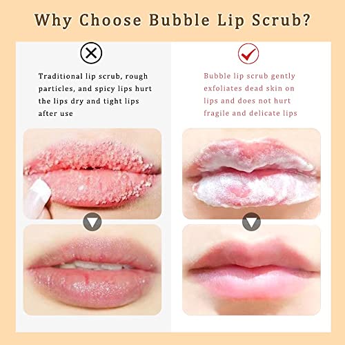 Swetiyou Lip Scrub, esfoliante de esfoliação labial de bolhas e hidratante produtos de cuidados