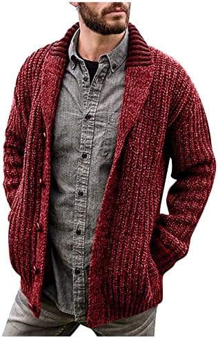Cardigans de malha longa pxloco para homens masculino casaco de lã espessada jaqueta jaqueta de inverno para