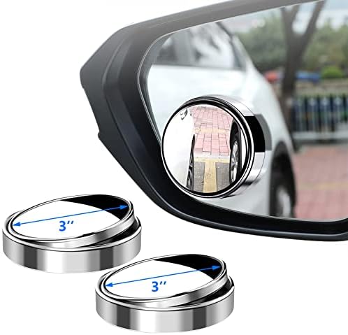 Espelhos mais recentes do ponto cego de carro, 2 pacote, 3 HD Blind Spot espelho do carro Cegos espelhos de carro
