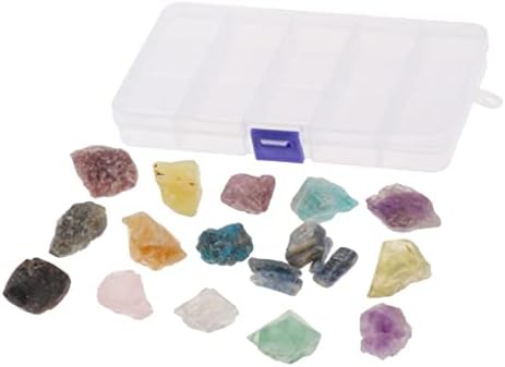 Ankom 15 tipos de rock quartzo cristal apatite opala caído reiki de pedra mineral -