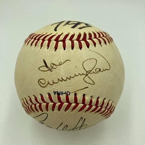 Joe Cunningham Multi assinado vintage St. Louis Cardinals Baseball - Bolalls autografados