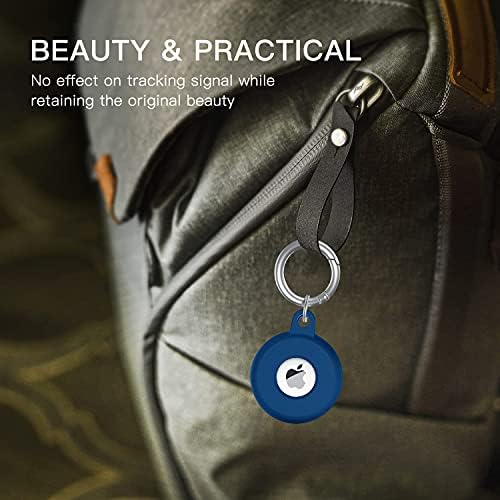 ANPDASI Airtag Key Finder Finder, Anti-Rratch Protetive Skin Cover with Keychain 6 PCs