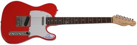 Matt Groening assinou autógrafo em tamanho real Red Fender Telecaster guitar