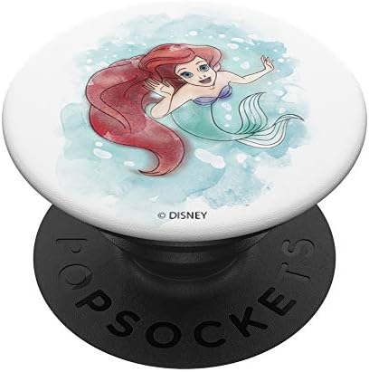 Disney Little Mermaid Ariel Watercolor Twerl Popsockets PopGrip: Swappable Grip para telefones e tablets