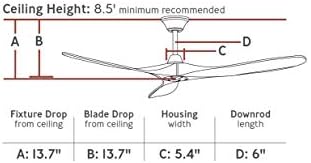 Iluminação de geração 3mavr70bkkoa | Ventilador de teto com controle remoto manual Maverick II Energy Star Star