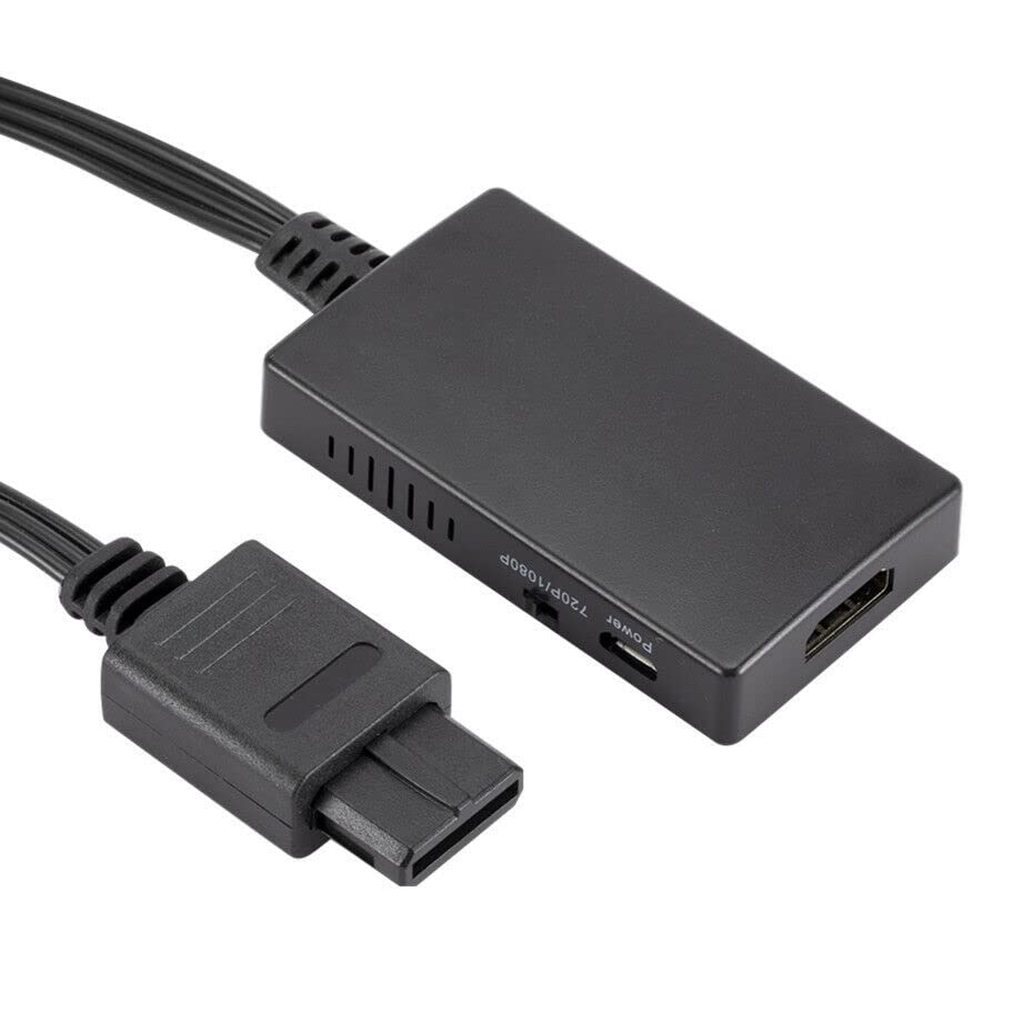 G · PEH N64 para HDMI Adaptador de ajuste 16: 9 e 4: 3 Converter plugue e reproduzir cabo HDMI Compatível com