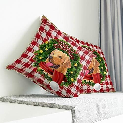 Artespista Feliz Natal Caso macio, travesseiro, travesseiro de arremesso estampado quadrado para decoração de