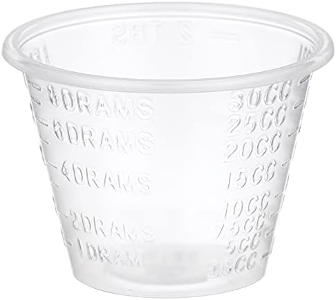 McKesson Medicine Cups, graduado, plástico, descartável, claro, 1 oz, 100 contagens, 50 pacotes,