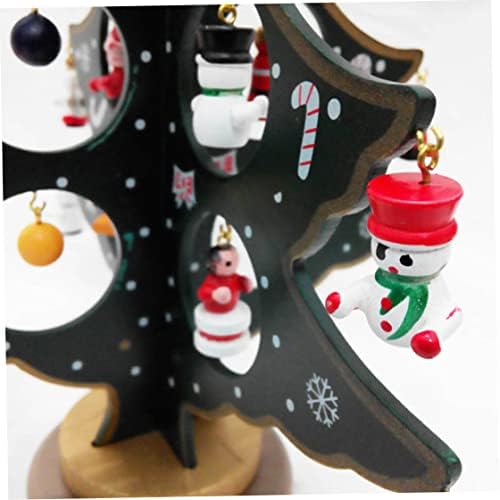 Treça de Natal de mesa Mini árvore de natal árvore de mesa mini madeira árvore de natal árvore de Natal