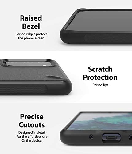 Case de Onyx Ringke Compatível com Samsung Galaxy S20 Fe, Top de silicone flexível à prova de