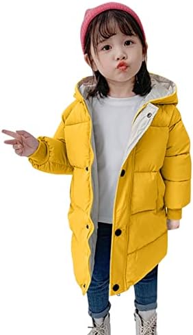 Criança criança garotas meninas casaco de suéter inverno grossa botão quente com capuz casaco à prova de vento