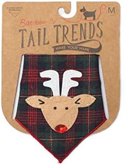 Trends Tail Christmas Dog Bandanas Rena Designer Apliques algodão