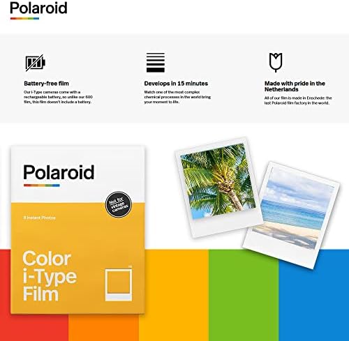 Polaroid agora 2ª geração I-TYPE Instant Câmera de filme + filme colorido Polaroid para I-Type + Black