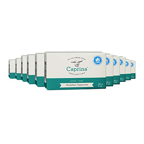 Caprina Fresh Cable's Milk Soap Bar, sem fragrâncias, 5 oz, limpeza sem secagem, sabão biodegradável, hidratante,