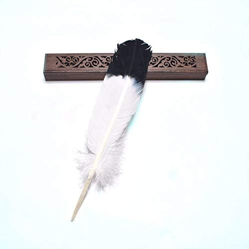 Ttndstore 100pcs tingidos em penas de peru de 25 a 30cm de imitação em penas de águia para jóias que fabricam