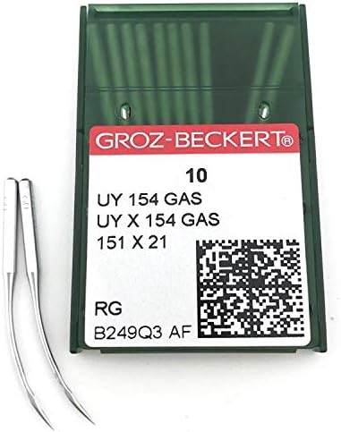 100 Groz-Beckert Uy154gas Curved Industrial Serger Overlock Machine agulhas)