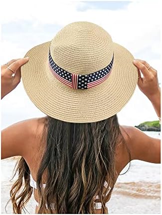 Chapéu de palha de sol do sol Proteção ao ar livre Decorativa Deconfulable Shade Rolled Up Straw Hats