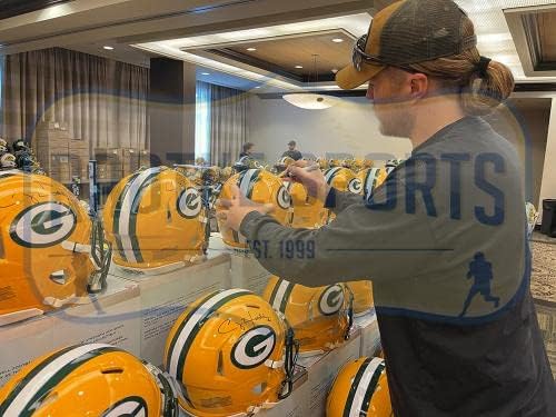 Clay Matthews assinou Green Bay Packers Speed ​​Speed ​​Authentic NFL Capacete - Capacetes NFL autografados
