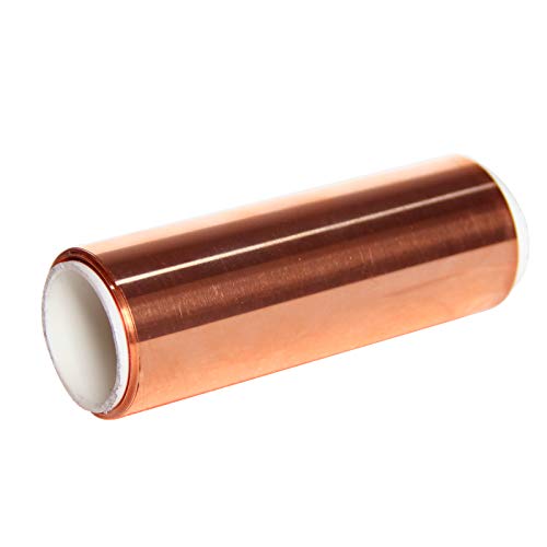 99,99% folha de cobre pura para artesanato, 0,002''x4''x79 '', pacote de folha de cobre fina