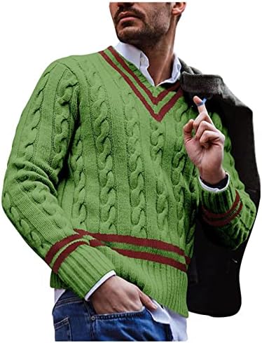 Suéteres ymosrh para homens da primavera e outono de suéter de manga longa de outono