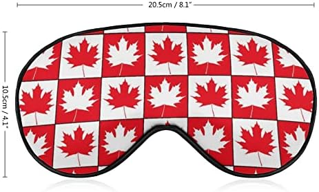 Máscaras para folhas de bordo canadense com cinta ajustável confortável, confortável para dormir para dormir